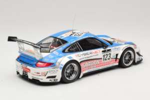 Porsche 911 997 GT3 R #123 Muhlner Motorsport E. Fumal / E. Thiry 24 Hours of Spa 2011 Minichamps 1:18 151118923 Metal — zdjęcie 2 z 6