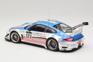 Porsche 911 997 GT3 R #123 Muhlner Motorsport E. Fumal / E. Thiry 24 Hours of Spa 2011 Minichamps 1:18 151118923 Metal — zdjęcie 5 z 6
