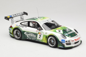 Porsche 911 997 GT3 R #2 Prospeed Competition B. Heylen / P. Lappalainen FIA GT3 2011 Minichamps 1:18 151118902 Metal — zdjęcie 4 z 6