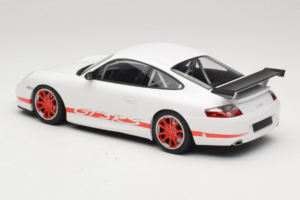 Porsche 911 996 GT3 RS Biały Czerwony Pasek Minichamps 1:18 155062020 Metal — zdjęcie 5 z 6