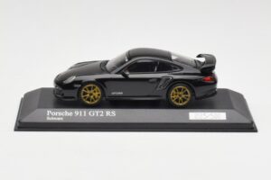 Porsche 911 997.2 GT2 RS Czarny z Złotymi Felgami Minichamps 1:43 400069402 Metal
