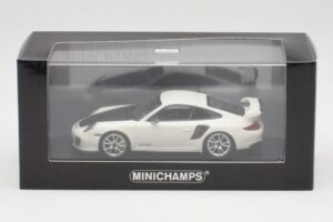 Porsche 911 997.2 GT2 RS Biały z Srebrnymi Felgami Minichamps 1:43 400069405 Metal — zdjęcie 4 z 4