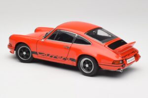 Porsche 911 Carrera RS 2.7 Pomarańczowy & Czarne Pasy AUTOart 1:18 78054 Metal — zdjęcie 7 z 8
