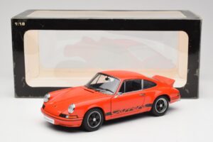 Porsche 911 Carrera RS 2.7 Pomarańczowy & Czarne Pasy AUTOart 1:18 78054 Metal — zdjęcie 8 z 8