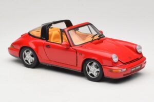 Porsche 911 Carrera Targa Czerwony Anson 1:18 3054 Metal — zdjęcie 6 z 8