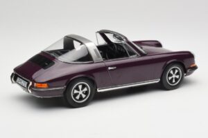 Porsche 911 E Targa Fioletowy Norev 1:18 187644 Metal — zdjęcie 3 z 7