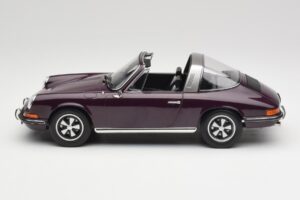 Porsche 911 E Targa Fioletowy Norev 1:18 187644 Metal — zdjęcie 4 z 7