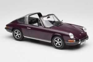 Porsche 911 E Targa Fioletowy Norev 1:18 187644 Metal — zdjęcie 5 z 7