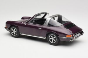 Porsche 911 E Targa Fioletowy Norev 1:18 187644 Metal — zdjęcie 6 z 7