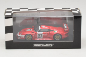 Porsche 911 GT1 #27 BMS Scuderia Italia 24 Hours of Le Mans 1997 Minichamps 1:43 430976627 Metal — zdjęcie 4 z 4