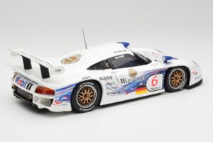 Porsche 911 GT1 #6 T. Boutsen / H-J. Stuck 1997 UT Models 1:18 39720 Metal — zdjęcie 3 z 8