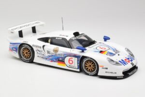Porsche 911 GT1 #6 T. Boutsen / H-J. Stuck 1997 UT Models 1:18 39720 Metal — zdjęcie 6 z 8