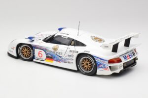 Porsche 911 GT1 #6 T. Boutsen / H-J. Stuck 1997 UT Models 1:18 39720 Metal — zdjęcie 7 z 8