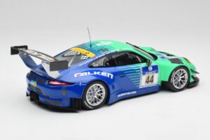 Porsche 911 GT3 R #44 Falken Motorsport W. Henzler / P. Dumbreck NBR 2016 Minichamps 1:18 155166044 Metal — zdjęcie 2 z 6