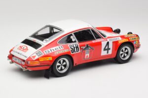 Porsche 911 S #4 G. Larrousse / M. Perramond 2nd Place Rally Monte Carlo 1972 Minichamps 1:18 107726804 Żywica — zdjęcie 2 z 6