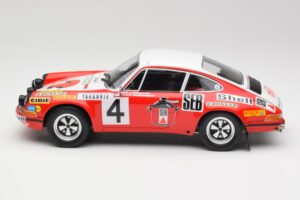 Porsche 911 S #4 G. Larrousse / M. Perramond 2nd Place Rally Monte Carlo 1972 Minichamps 1:18 107726804 Żywica — zdjęcie 3 z 6