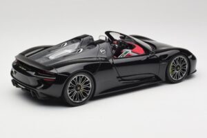 Porsche 918 Spyder Bazalt Czarny Metalik Minichamps 1:18 110062431 Metal — zdjęcie 3 z 8