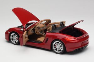 Porsche Boxster 981 S Czerwony Guards Minichamps 1:18 110062031 Metal — zdjęcie 5 z 8