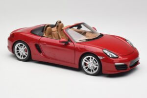 Porsche Boxster 981 S Czerwony Guards Minichamps 1:18 110062031 Metal — zdjęcie 6 z 8