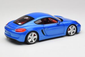 Porsche Cayman 981 S Aqua Niebieski Metalik Minichamps 1:18 110062221 Metal — zdjęcie 3 z 8