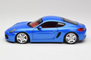 Porsche Cayman 981 S Aqua Niebieski Metalik Minichamps 1:18 110062221 Metal — zdjęcie 4 z 8