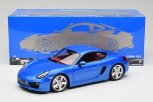Porsche Cayman 981 S Aqua Niebieski Metalik Minichamps 1:18 110062221 Metal — zdjęcie 8 z 8