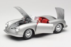 Porsche No. 1 356 Roadster Fish Srebrny Maisto 1:18 31853 Metal — zdjęcie 2 z 8