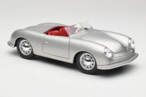 Porsche No. 1 356 Roadster Fish Srebrny Maisto 1:18 31853 Metal — zdjęcie 6 z 8