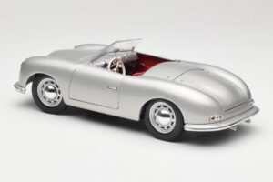 Porsche No. 1 356 Roadster Fish Srebrny Maisto 1:18 31853 Metal — zdjęcie 7 z 8