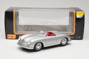 Porsche No. 1 356 Roadster Fish Srebrny Maisto 1:18 31853 Metal — zdjęcie 8 z 8