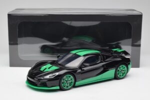 Rimac Nevera Record Monochrome Czarny GT Spirit 1:18 GT916 Żywica — zdjęcie 6 z 6