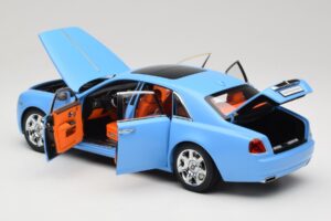 Rolls-Royce Ghost Series I Jasnoniebieski Kyosho 1:18 08802LB Metal — zdjęcie 5 z 8