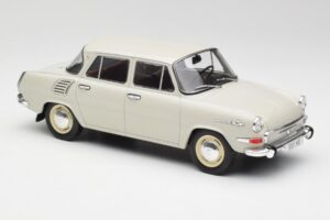 Skoda 1000 MB Szary & Biały MCG 1:18 MCG18275 Metal — zdjęcie 4 z 6