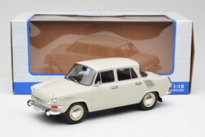 Skoda 1000 MB Szary & Biały MCG 1:18 MCG18275 Metal — zdjęcie 6 z 6