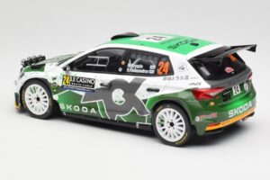 Skoda Fabia Rally2 #24 N. Gryazin / K. Aleksandrov Rally Monte Carlo 2023 IXO 1:18 18RMC155B Metal — zdjęcie 5 z 6