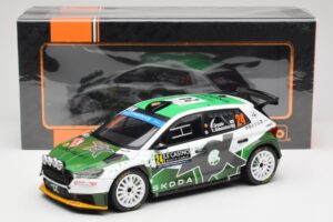 Skoda Fabia Rally2 #24 N. Gryazin / K. Aleksandrov Rally Monte Carlo 2023 IXO 1:18 18RMC155B Metal — zdjęcie 6 z 6