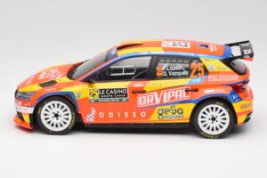 Skoda Fabia Rally2 #25 P. Lopez Rally Monte Carlo 2024 IXO 1:18 18RMC199 Metal — zdjęcie 3 z 6