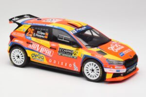 Skoda Fabia Rally2 #25 P. Lopez Rally Monte Carlo 2024 IXO 1:18 18RMC199 Metal — zdjęcie 4 z 6
