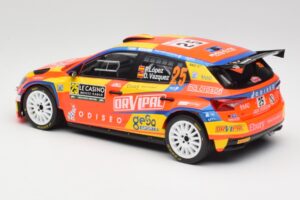Skoda Fabia Rally2 #25 P. Lopez Rally Monte Carlo 2024 IXO 1:18 18RMC199 Metal — zdjęcie 5 z 6