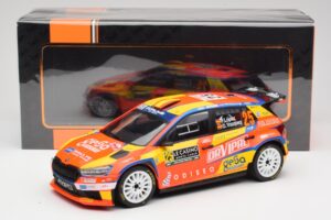 Skoda Fabia Rally2 #25 P. Lopez Rally Monte Carlo 2024 IXO 1:18 18RMC199 Metal — zdjęcie 6 z 6