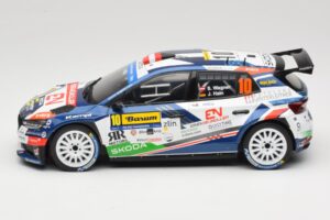 Skoda Fabia Rally2 #10 S. Wagner / G. Winter Barum Czech Rally Zlín 2024 IXO 1:18 18RMC221 Metal — zdjęcie 3 z 6