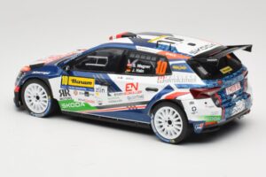 Skoda Fabia Rally2 #10 S. Wagner / G. Winter Barum Czech Rally Zlín 2024 IXO 1:18 18RMC221 Metal — zdjęcie 5 z 6