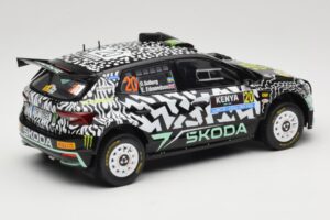 Skoda Fabia Rally2 #20 O. Solberg / E. Edmund Safari Rally Kenya 2024 IXO 1:18 18RMC222 Metal — zdjęcie 2 z 6
