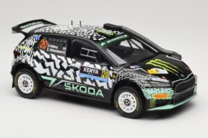 Skoda Fabia Rally2 #20 O. Solberg / E. Edmund Safari Rally Kenya 2024 IXO 1:18 18RMC222 Metal — zdjęcie 4 z 6