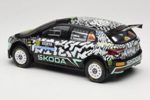 Skoda Fabia Rally2 #20 O. Solberg / E. Edmund Safari Rally Kenya 2024 IXO 1:18 18RMC222 Metal — zdjęcie 5 z 6
