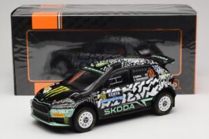 Skoda Fabia Rally2 #20 O. Solberg / E. Edmund Safari Rally Kenya 2024 IXO 1:18 18RMC222 Metal — zdjęcie 6 z 6