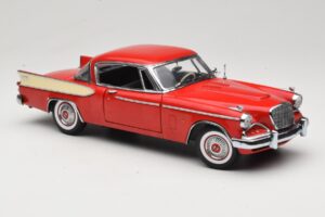 Studebaker Golden Hawk Apache Red Motor City 1:18 80009 Metal — zdjęcie 6 z 8