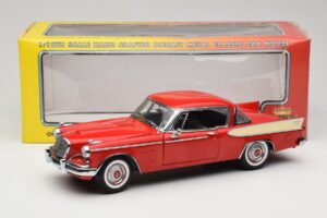 Studebaker Golden Hawk Apache Red Motor City 1:18 80009 Metal — zdjęcie 8 z 8