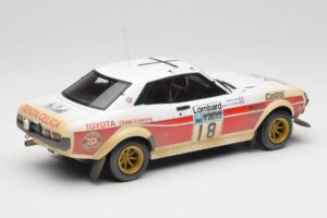 Toyota Celica 2000 GT RA21 #18 J-L. Therier RAC Rally 1977 IXO 1:18 18RMC189C Metal — zdjęcie 2 z 6
