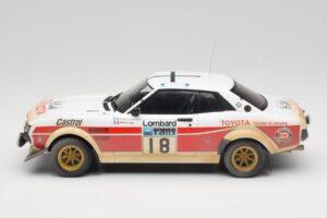 Toyota Celica 2000 GT RA21 #18 J-L. Therier RAC Rally 1977 IXO 1:18 18RMC189C Metal — zdjęcie 3 z 6